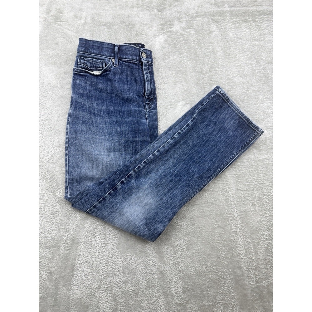Levis 525 Perfect Waist Straight 31 X 32 Women's Jeans 12M Blue Cotton Stretch - Picture 3 of 14